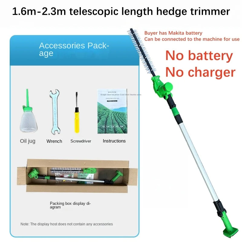 24v Electric High-Branch Hedge Trimmer Extension Pole Pruning Shears Gardening Telescopic High-Altitude Lithium-Electric Shears