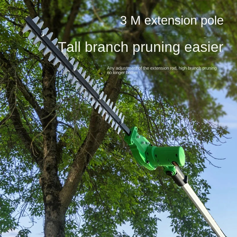 24v Electric High-Branch Hedge Trimmer Extension Pole Pruning Shears Gardening Telescopic High-Altitude Lithium-Electric Shears