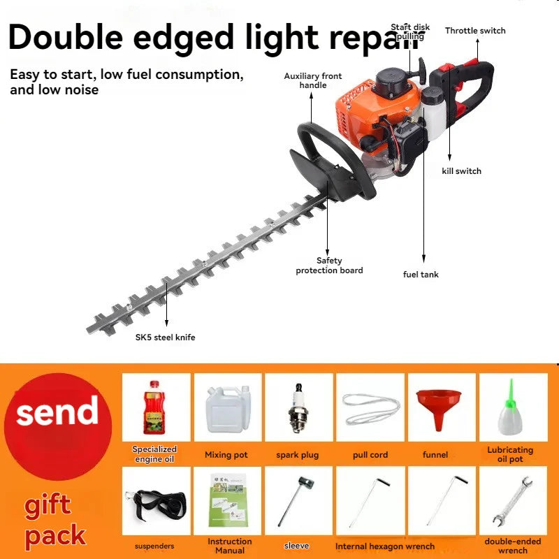 GasolineHedge Trimmer Hedge Trimmer Single And Double Leaf Hedge Trimmer Lightweight And Labor-saving Trimmer