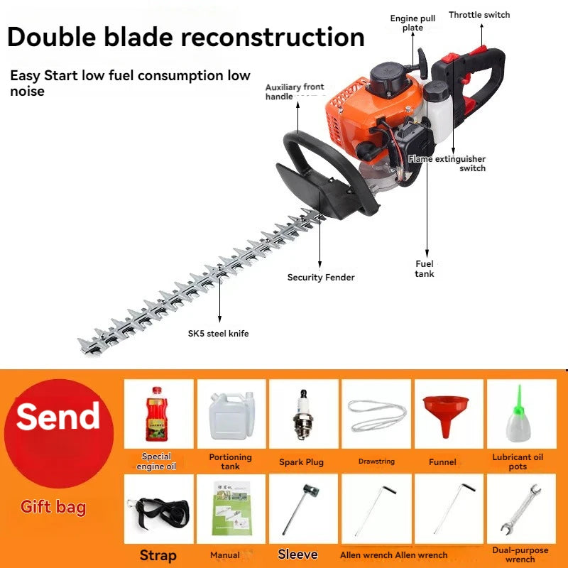 Green Hedge Machine Powered Tea Tree Pruning Machine, Tea Picking Specialized Green Garden Tools, Tea Leaf Cutting, Fe