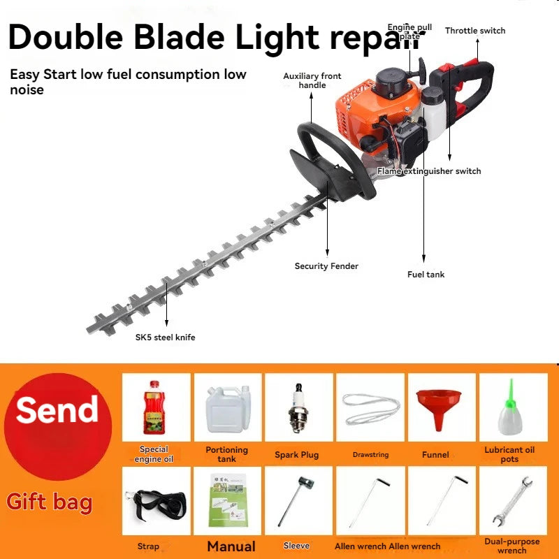 Green Hedge Machine Powered Tea Tree Pruning Machine, Tea Picking Specialized Green Garden Tools, Tea Leaf Cutting, Fe