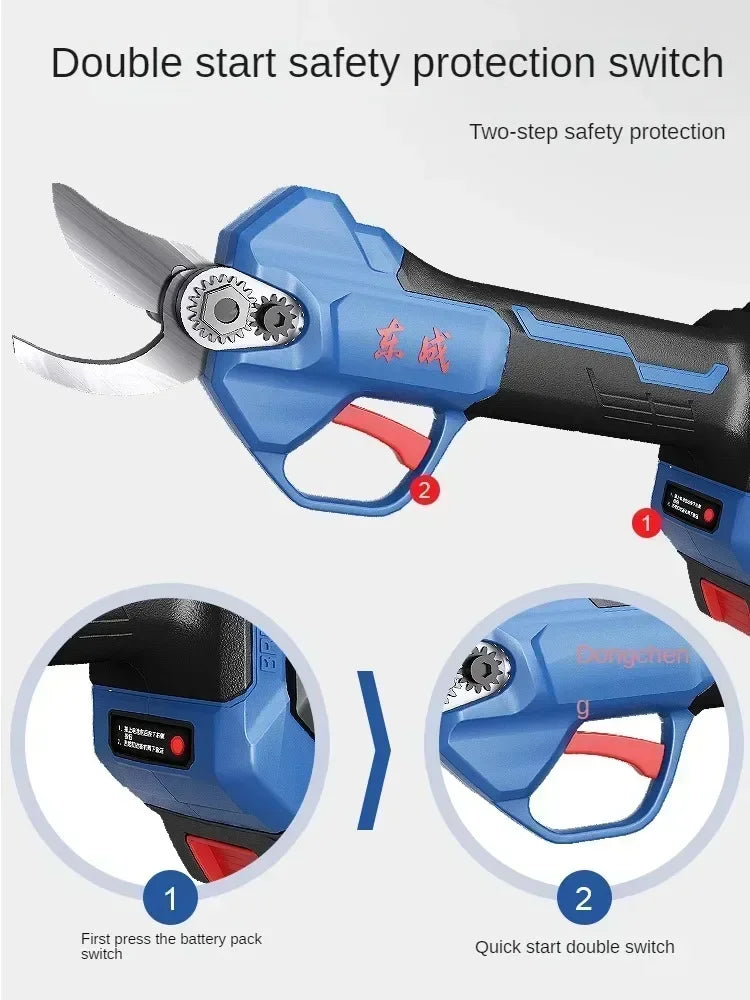 Electric Branch Pruner with Powerful Lithium Battery for Tree Trimming and Gardening
