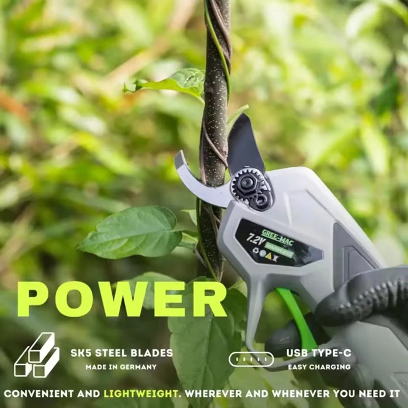 Garden Electric Pruning Shears Hand Tools Battery Pruning Scissors for Gardening Professional Gardening Tool and Accessories