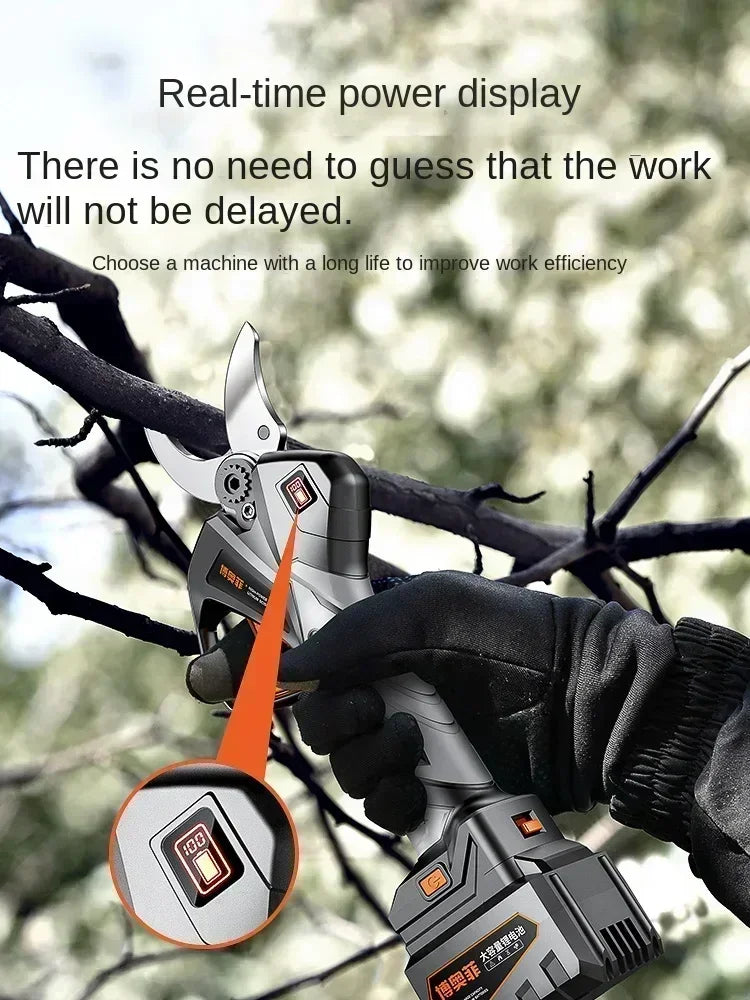 Electric Pruning Shears with Imported Lithium Battery for Fruit Trees, German Garden Tools with Rechargeable Battery