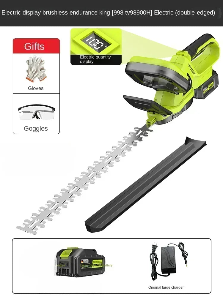 110V/220V High-Powered Electric Hedge Trimmer for Tea Tree Pruning and Gardening C