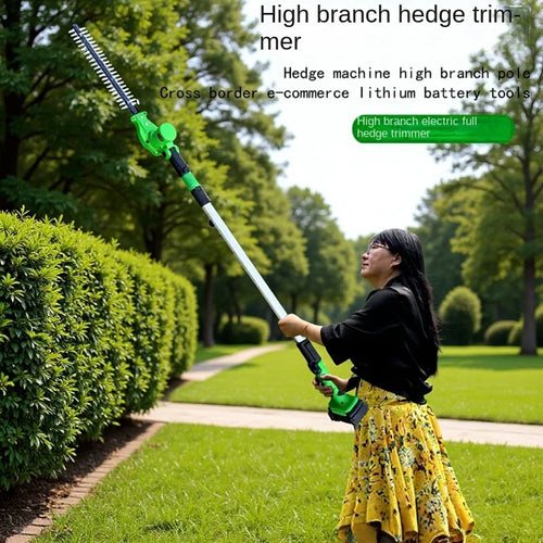24v Electric High-Branch Hedge Trimmer Extension Pole Pruning Shears Gardening Telescopic High-Altitude Lithium-Electric Shears